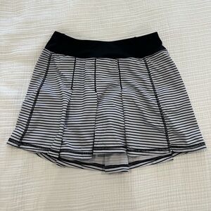 Striped tennis skirt